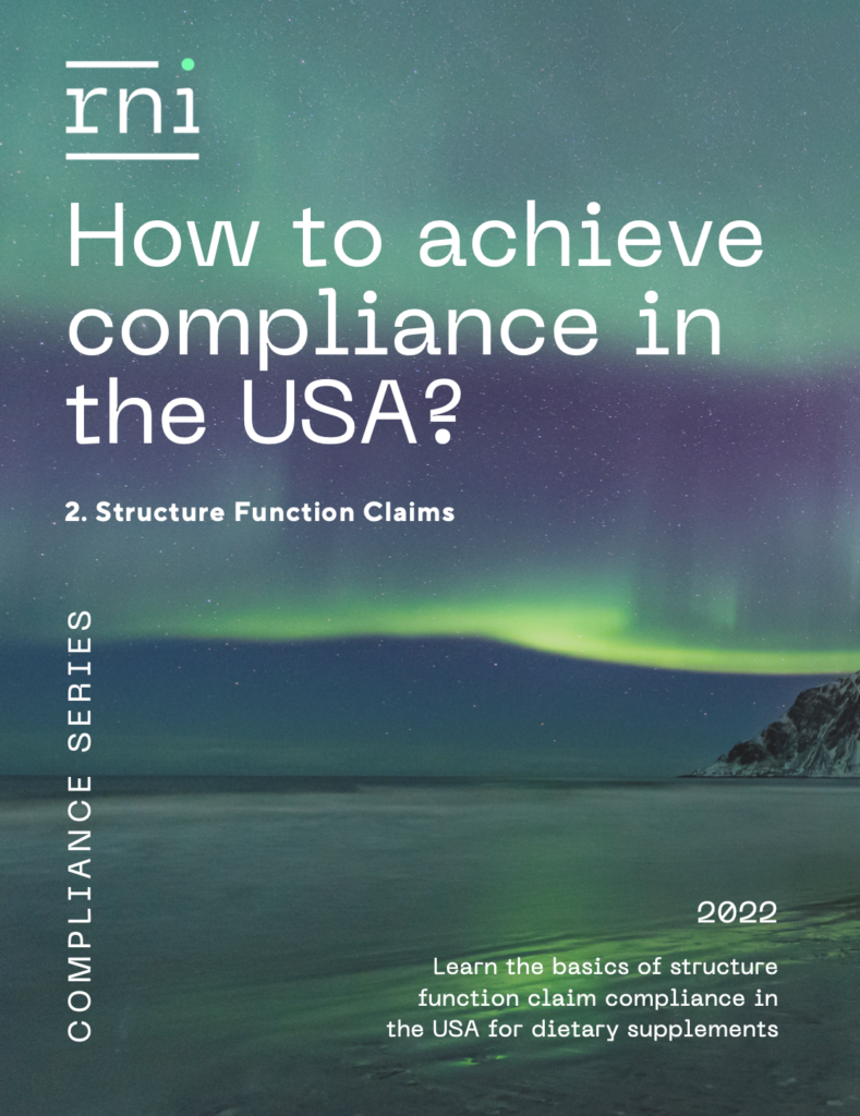 How to achieve compliance in the USA? Structure Function Claims